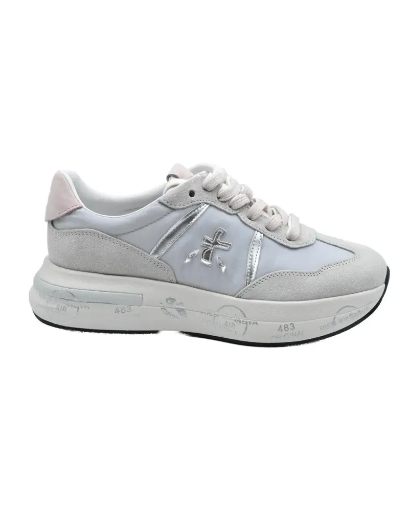 Premiata Low-Top Sneaker Retro Soft Suede Low-Top Sneakers weiß Weiß