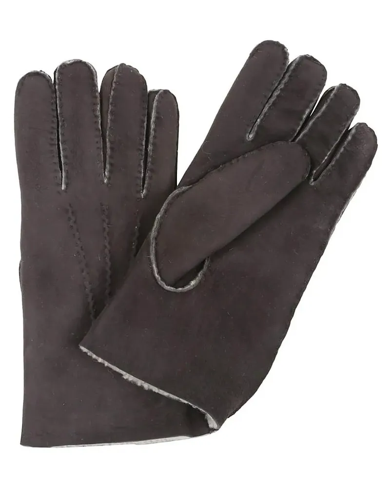 Eleventy Handschuhe Suede Brown Gloves With Plush Lining braun Braun