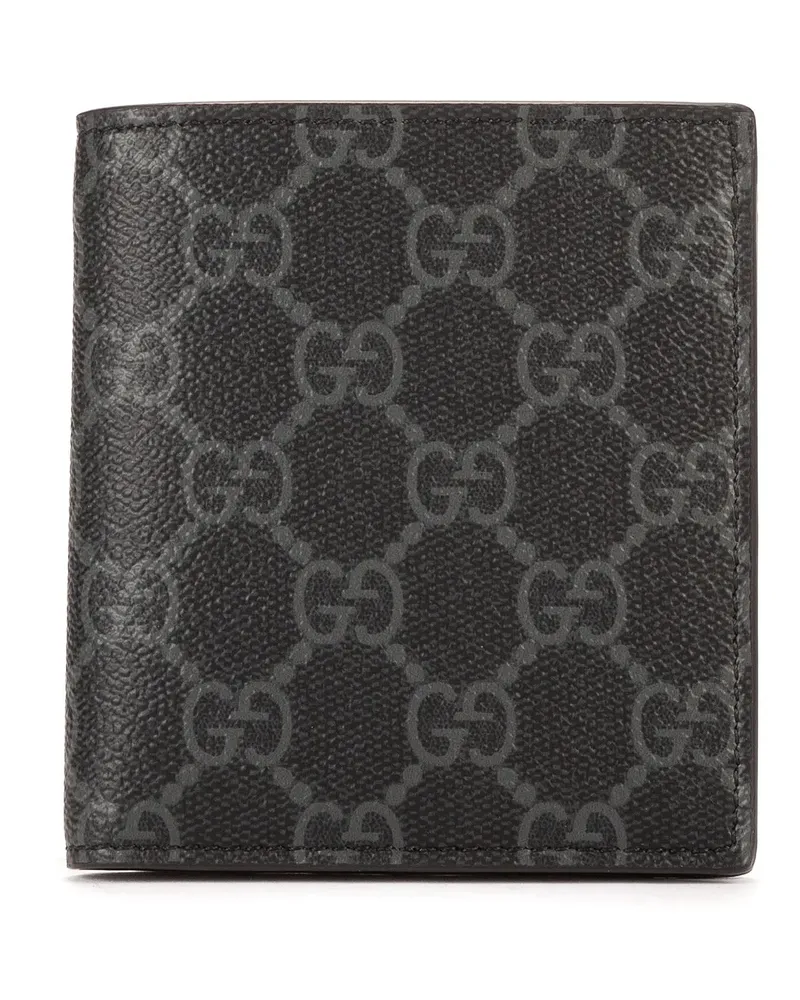 Gucci Crossbody Bags Emblem Bifold Wallet grau Grau