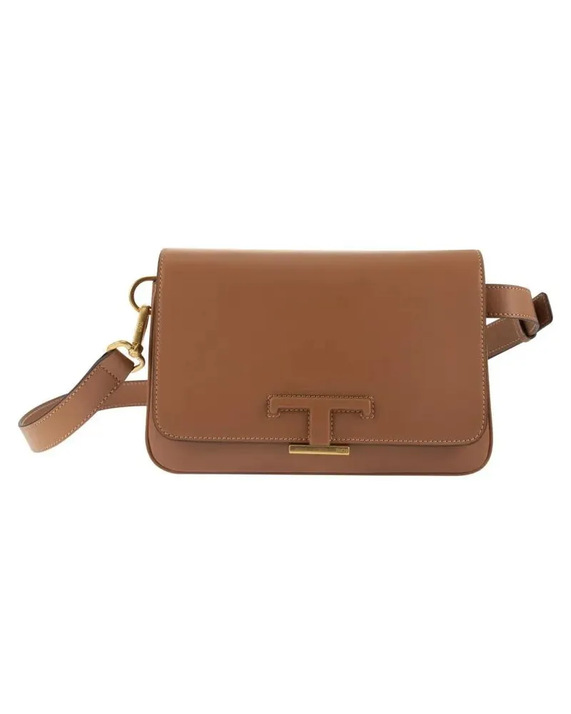 TOD'S Hobo Bags T Timeless Leather Mini Bum Bag braun Braun
