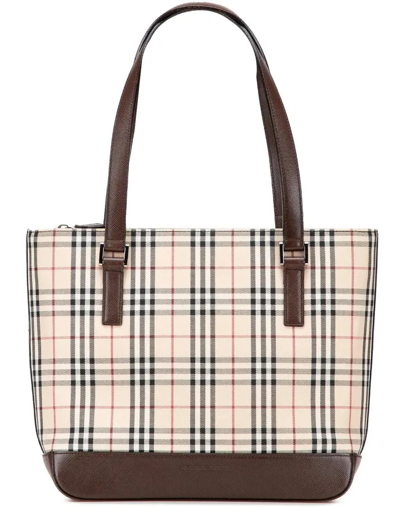 Burberry Shopper House Check Canvas Tote braun Braun