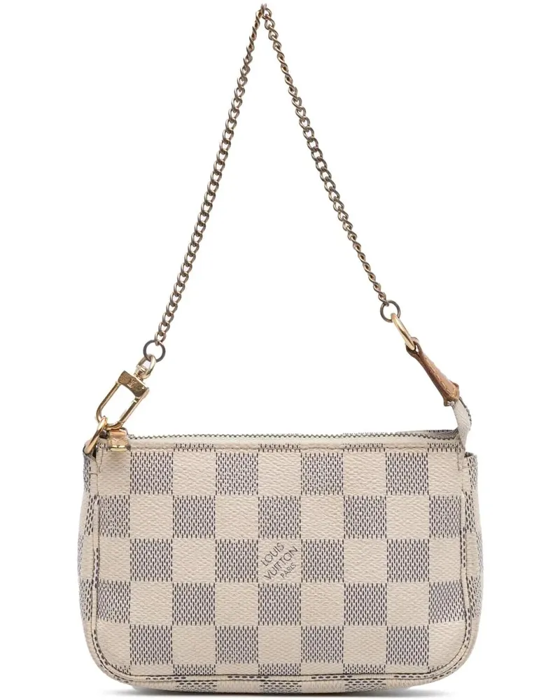 Louis Vuitton Crossbody Bags Damier Azur Mini Pochette Accessoires weiß Weiß