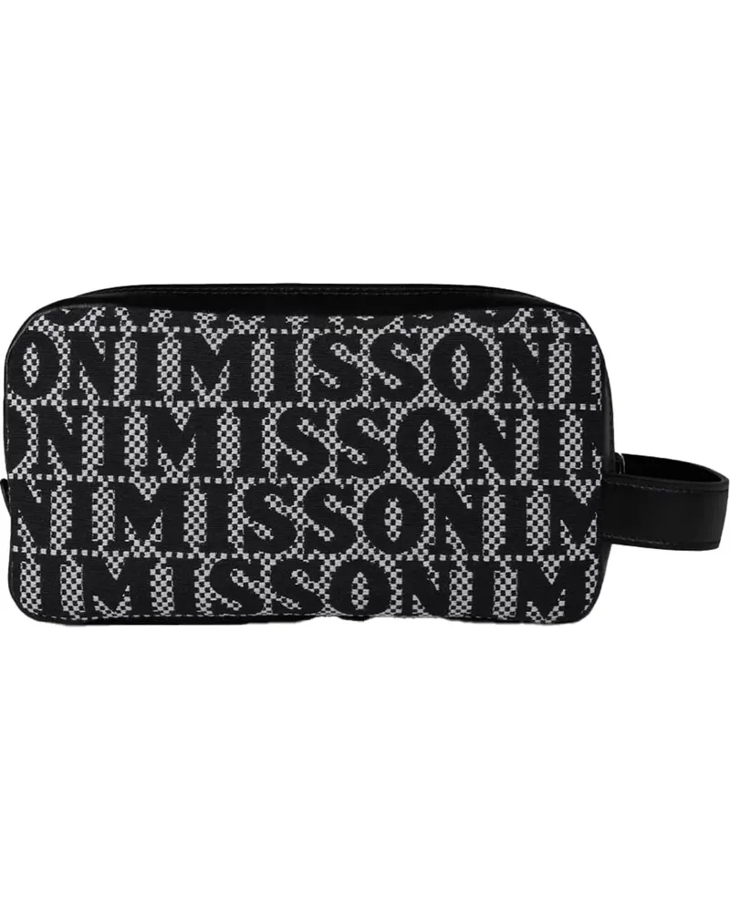 Missoni Clutches Logo Clutch Bag schwarz Schwarz