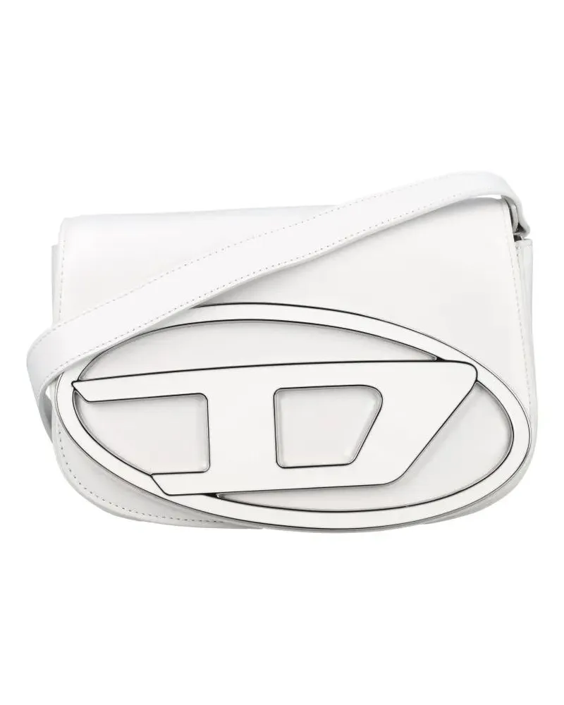 Diesel Hobo Bags 1 Dr M Structured White Shoulder Bag weiß Weiß