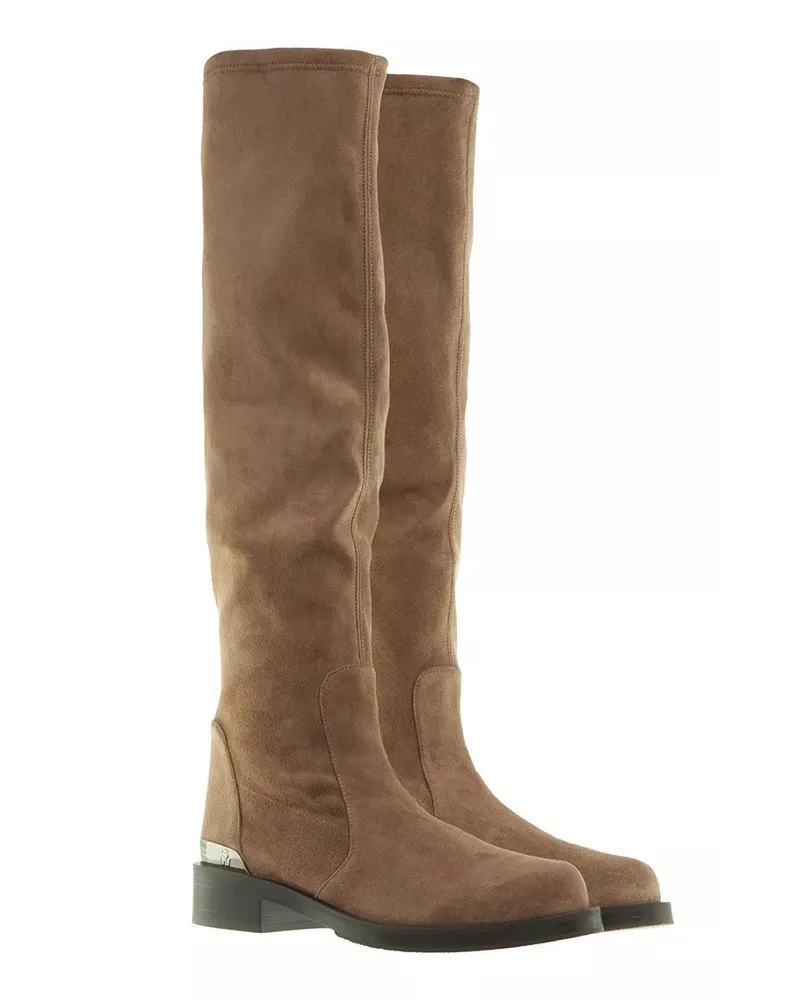 Stuart Weitzman Stiefel & Boots Mercer Bold Sw Logo Slouch Boot braun Braun