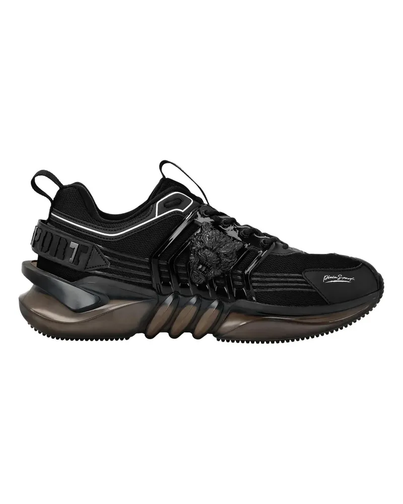 Philipp Plein Low-Top Sneaker Runner Sneaker Tiger schwarz Schwarz