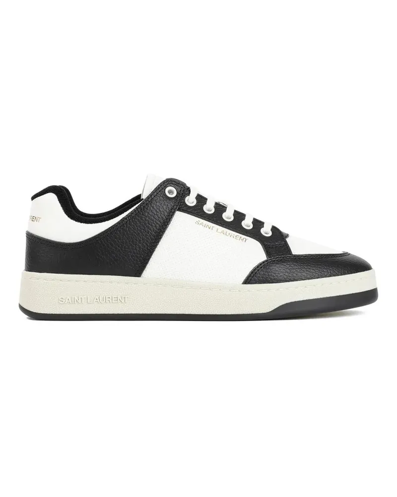 Saint Laurent Low-Top Sneaker Grained Leather Sneakers schwarz Schwarz