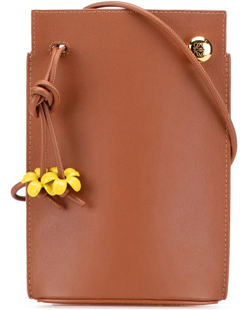 Loewe Hobo Bags Calfskin Dice Pocket Crossbody braun Braun