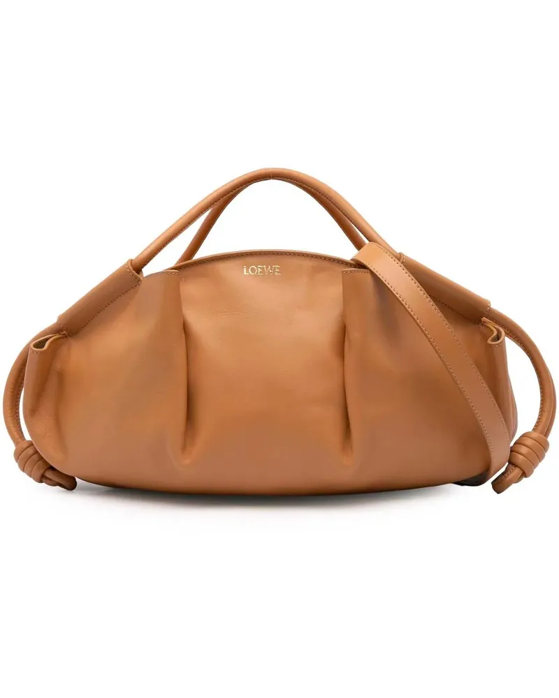 Loewe Hobo Bags Small Leather Paseo Satchel braun Braun