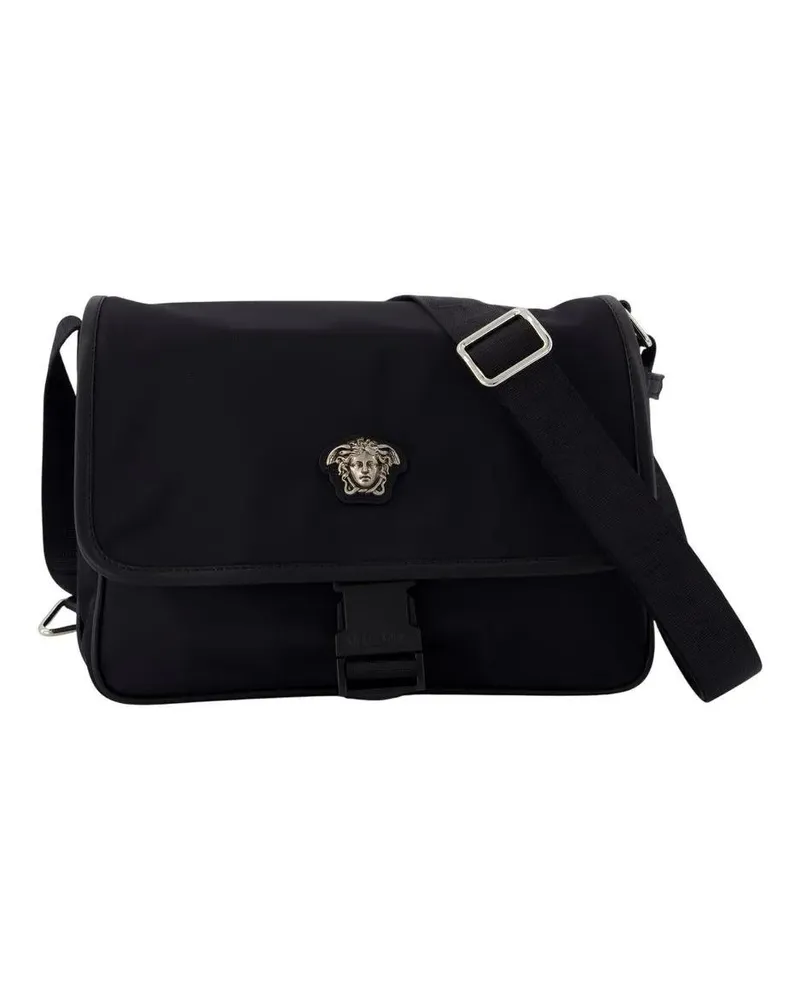 Versace Hobo Bags Messenger Crossbody - Nylon - Black schwarz Schwarz