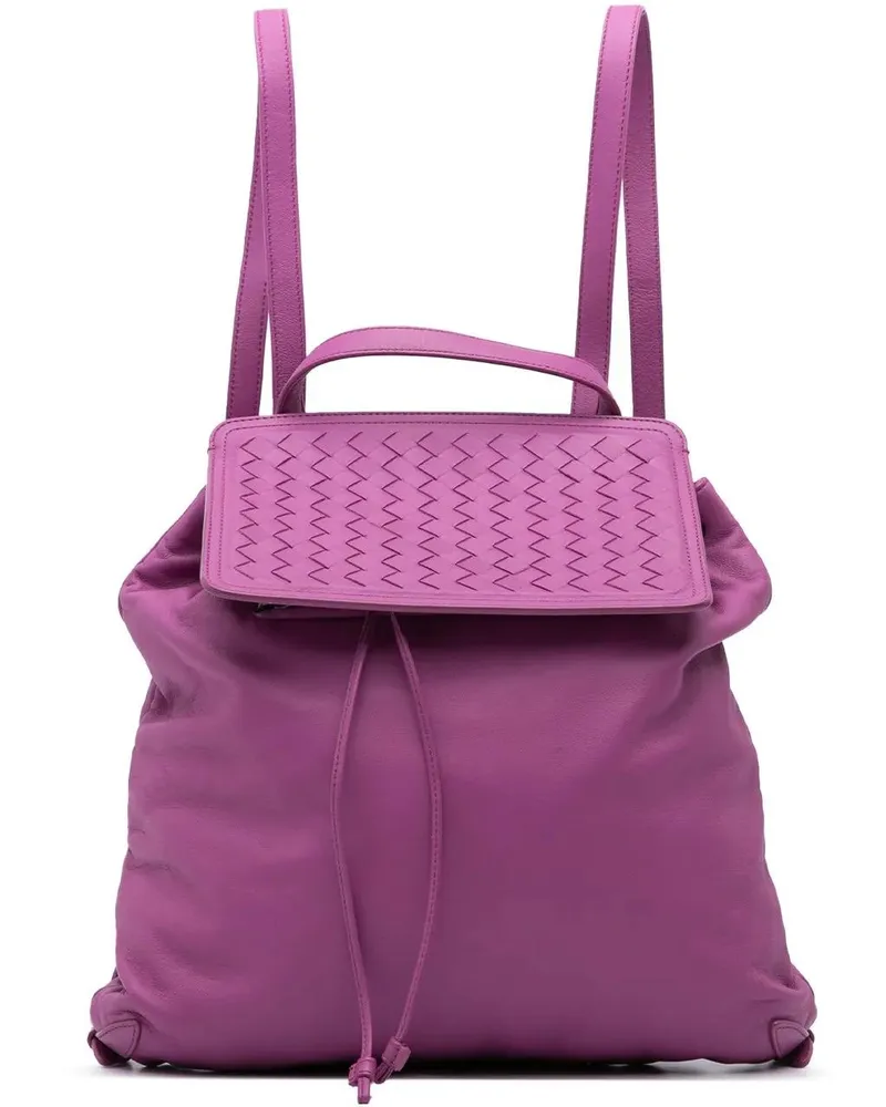 Bottega Veneta Rucksäcke 2012-2024 Nappa Intrecciato Backpack orange Orange