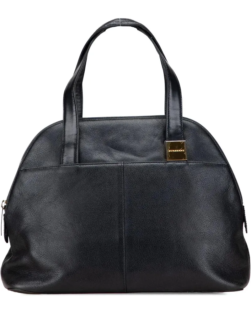 Burberry Crossbody Bags Leather Dome Handbag schwarz Schwarz