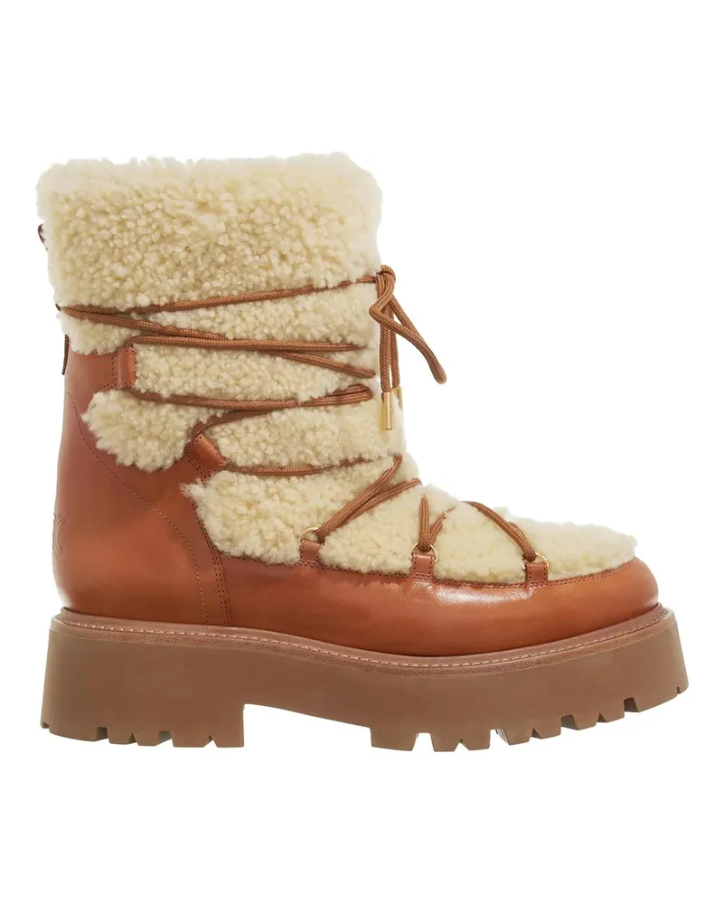 Celine Winterboots Lace Up Boots braun Braun