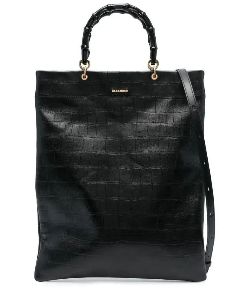 Jil Sander Hobo Bags Must Reporter Messenger Bag schwarz Schwarz