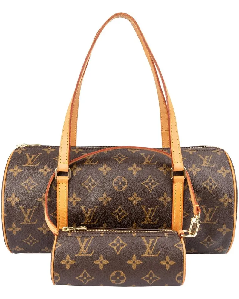 Louis Vuitton Crossbody Bags  Canvas Monogram Papillon Set Handbag braun Braun