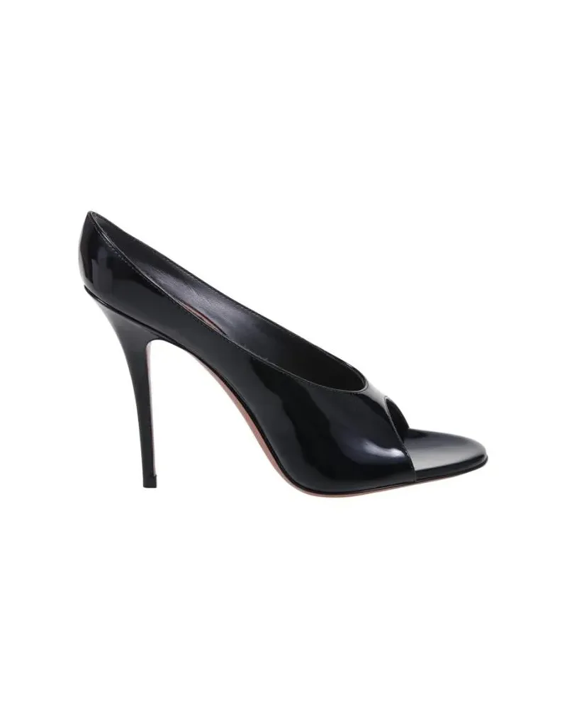 Amina Muaddi Sandalen Anok 105 Slipper schwarz Schwarz
