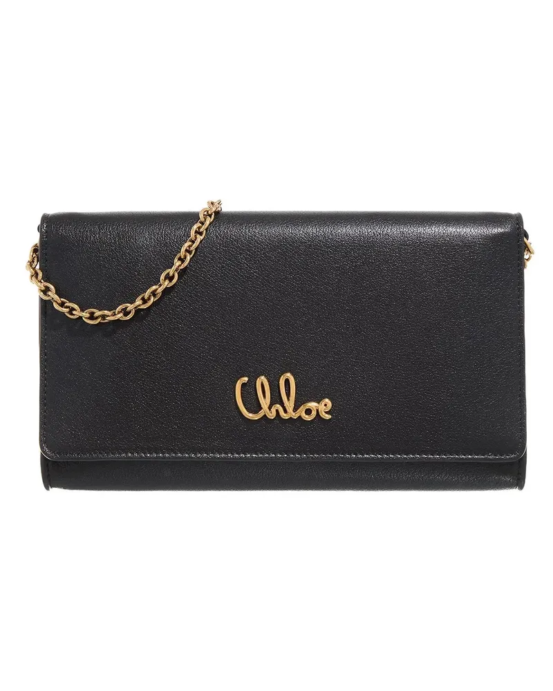 Chloé Crossbody Bags Iconic Clutch schwarz Schwarz