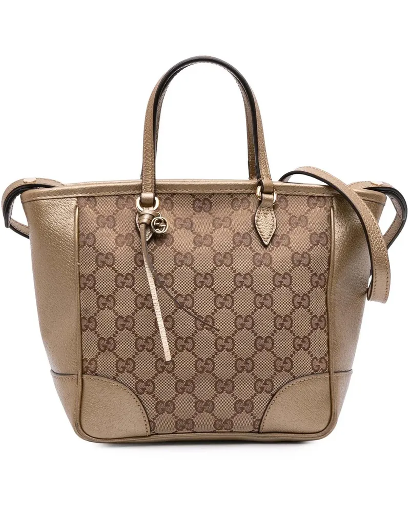Gucci Hobo Bags Small GG Canvas Bree Satchel braun Braun