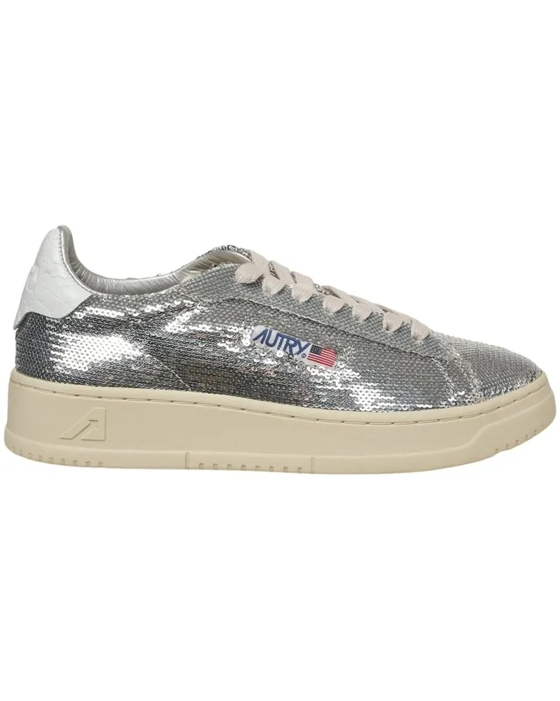 AUTRY Low-Top Sneaker Sequined sneakers 'Medalist Low' silberfarben Silber