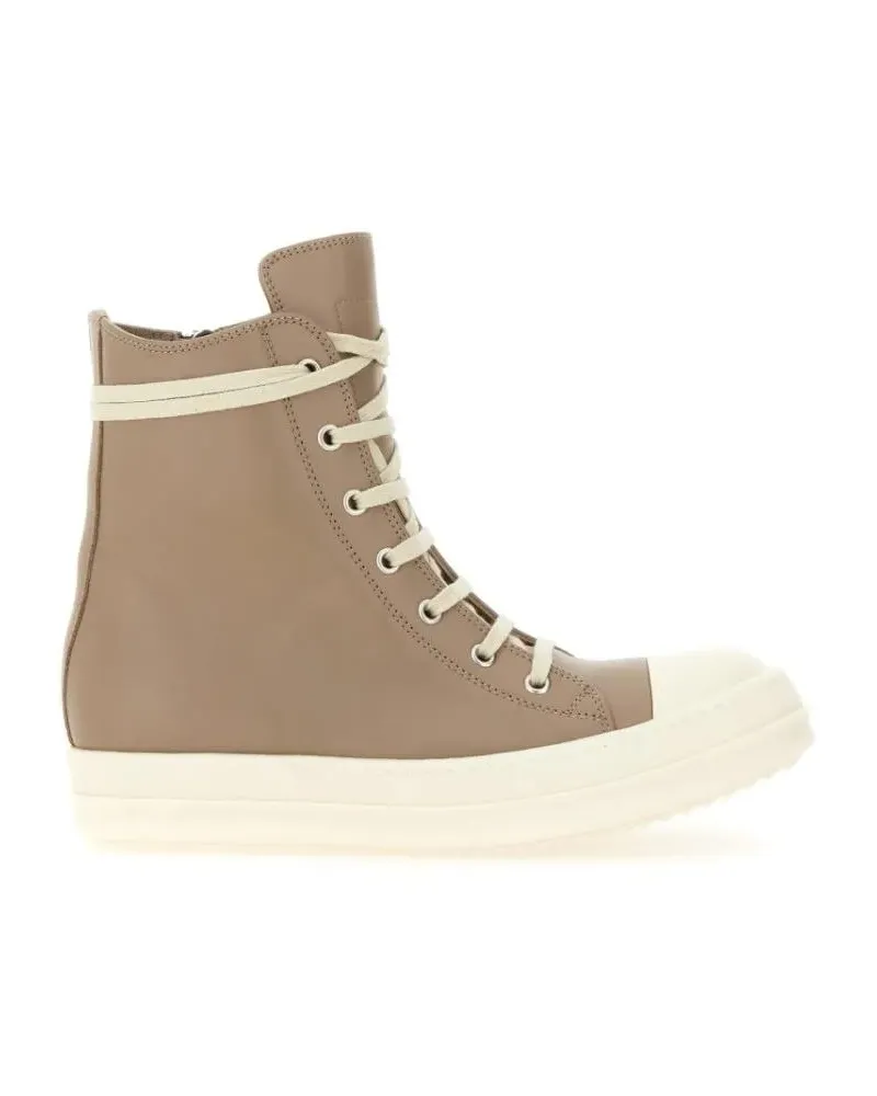 Rick Owens Low-Top Sneaker High Sneakers. beige Beige
