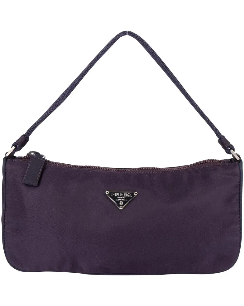 Prada Crossbody Bags  Purple Nylon Triangle Handbag orange Orange