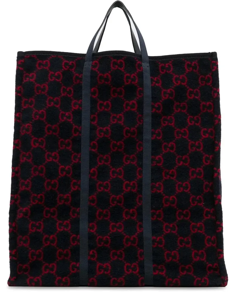 Gucci Shopper GG Wool Tote blau Blau