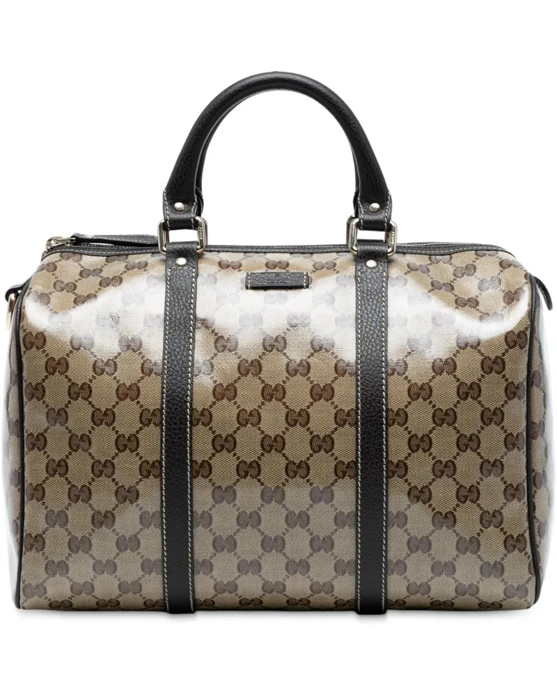 Gucci Crossbody Bags Medium GG Crystal Joy Boston Bag braun Braun