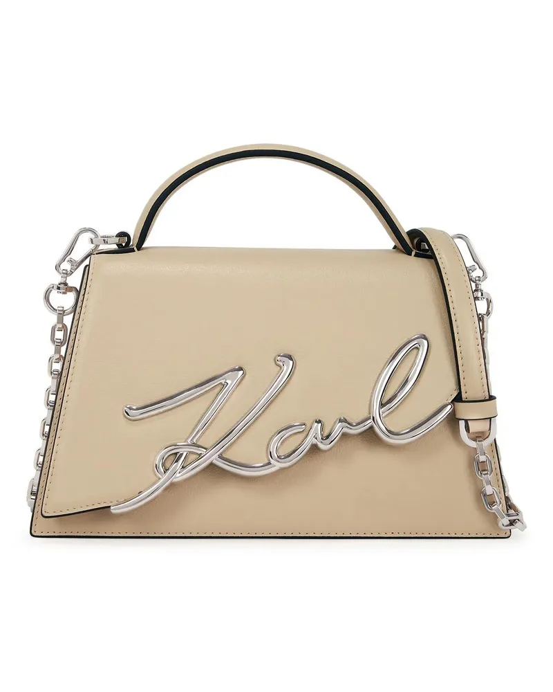 Karl Lagerfeld Crossbody Bags K/SIGNATURE MITTELGROSSE UMHÄNGETASCHE beige Beige