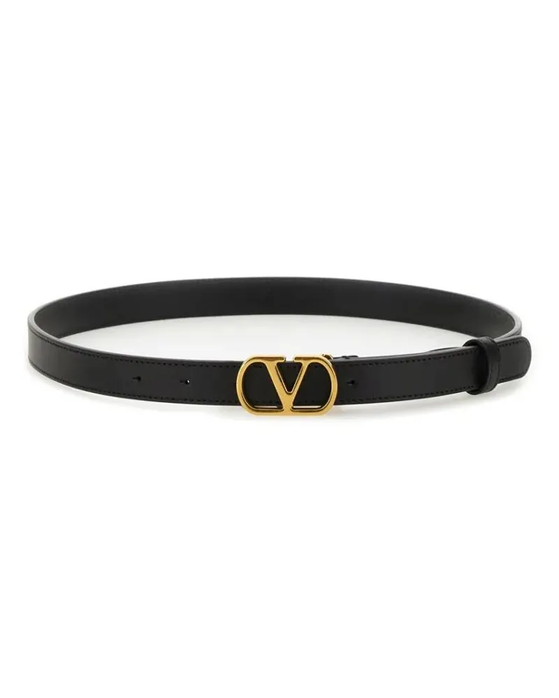 Valentino Garavani Gürtel "Vlogo Signature" Belt schwarz Schwarz