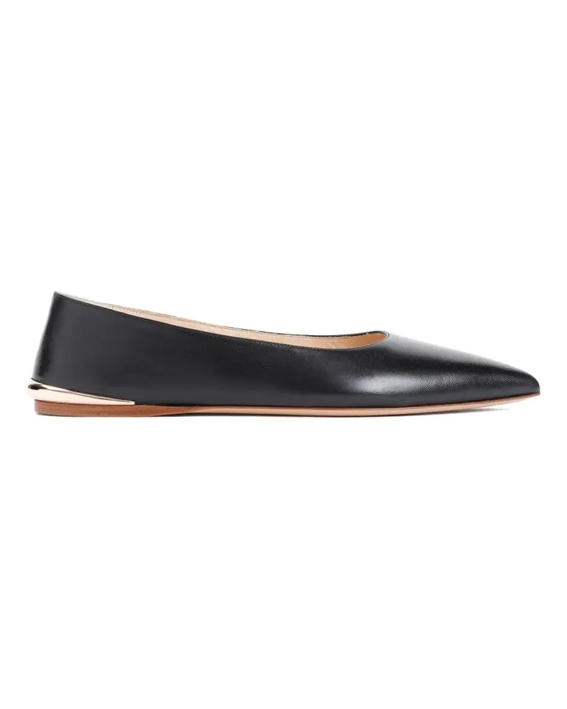 Gabriela Hearst Fleur Black Lamb Leather Ballerinas schwarz Schwarz