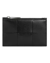 Bottega Veneta Portemonnaies Calf Leather Card Holder Schwarz