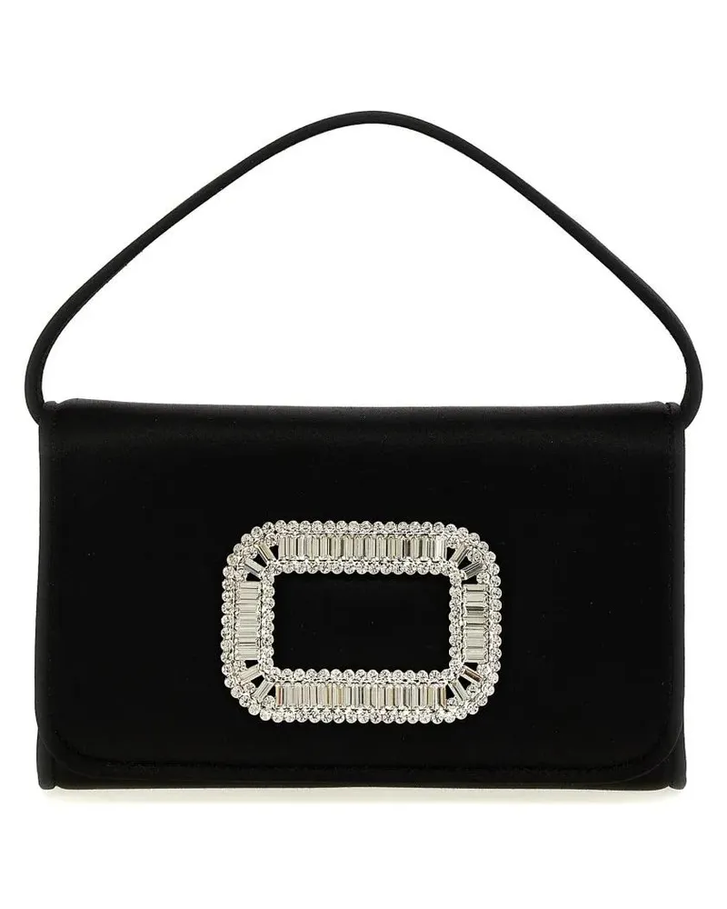 Roger Vivier Hobo Bags 'Pilgrim Micro' Handbag schwarz Schwarz