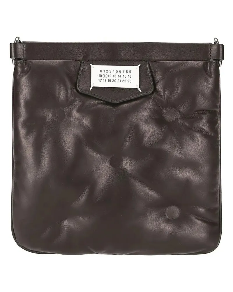 Maison Margiela Hobo Bags Quilted Black Shoulder Bag With Adjustable Strap schwarz Schwarz