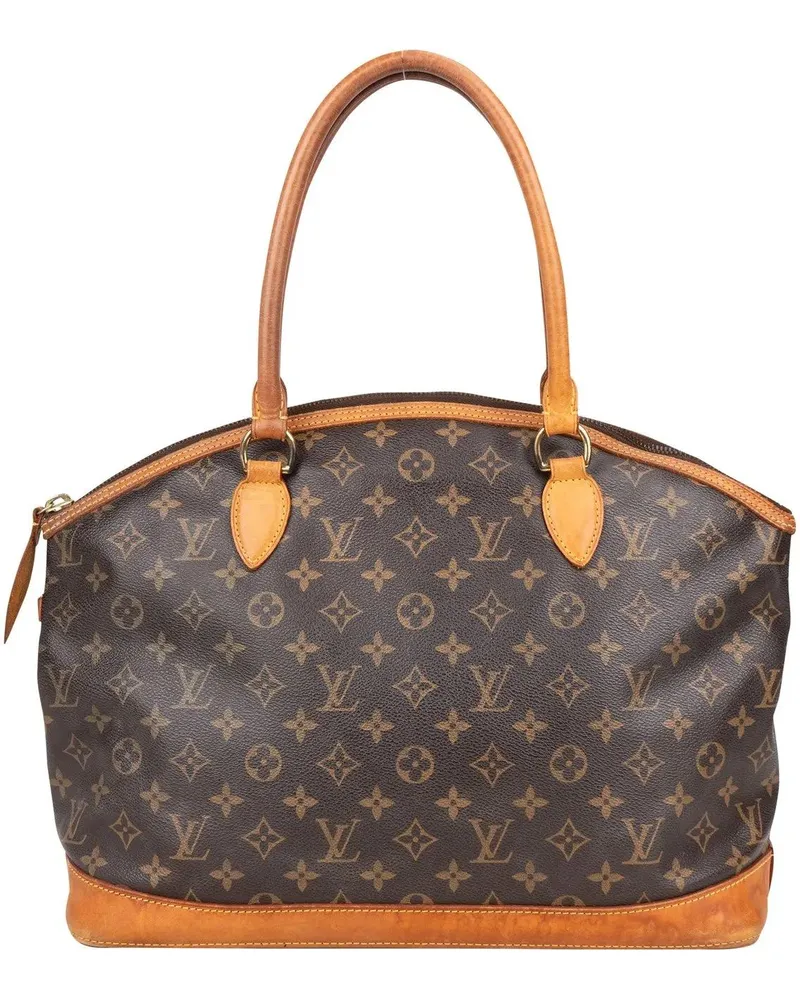 Louis Vuitton Crossbody Bags  Canvas Monogram Lockit Horizontal Ha braun Braun