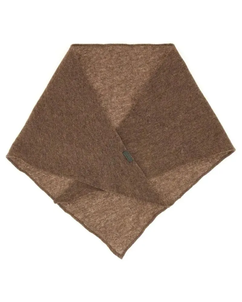 Brunello Cucinelli Tücher & Schals Cashmere Scarf With Necklace braun Braun
