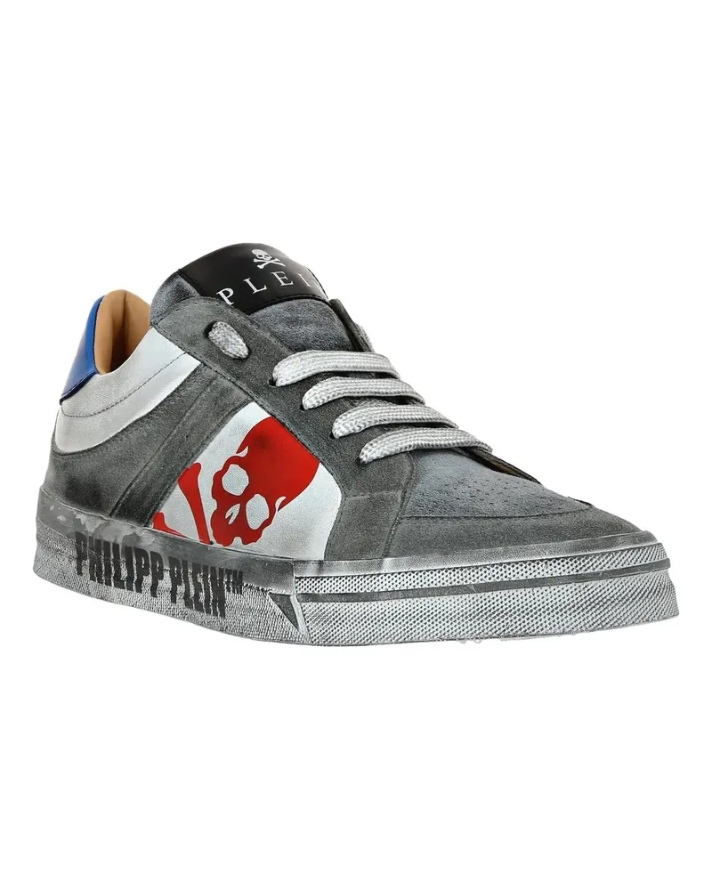Philipp Plein Low-Top Sneaker Sneaker Retrokickz silberfarben 
