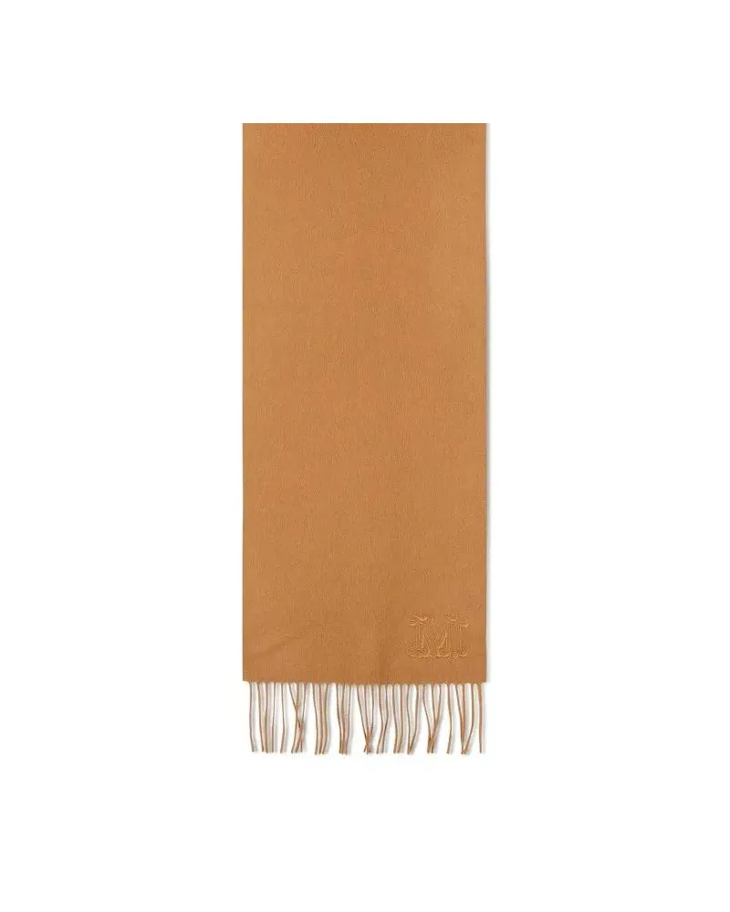 Max Mara Tücher & Schals Wsdalia' Brown Cashmere Scarf Braun