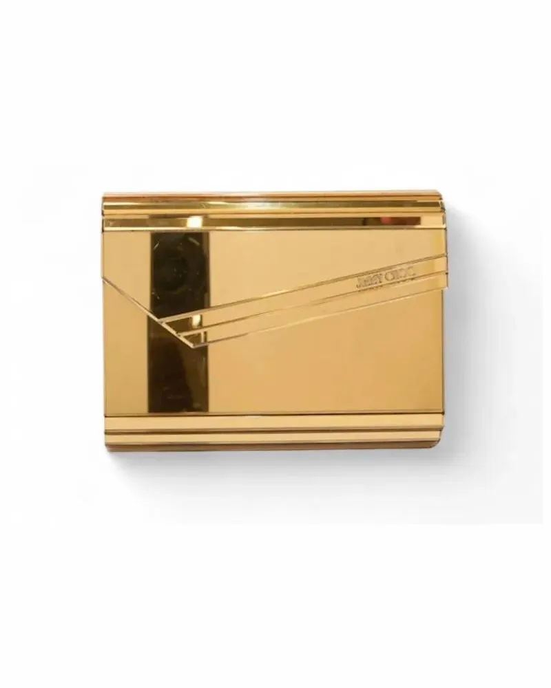 Jimmy Choo Clutches Small Mirrored Leather Candy Clutch With Golden Ha goldfarben 