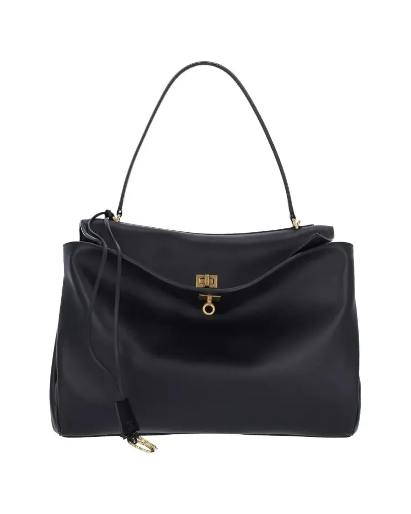 Balenciaga Crossbody Bags  "Rodeo" Large Tote Bag schwarz Schwarz