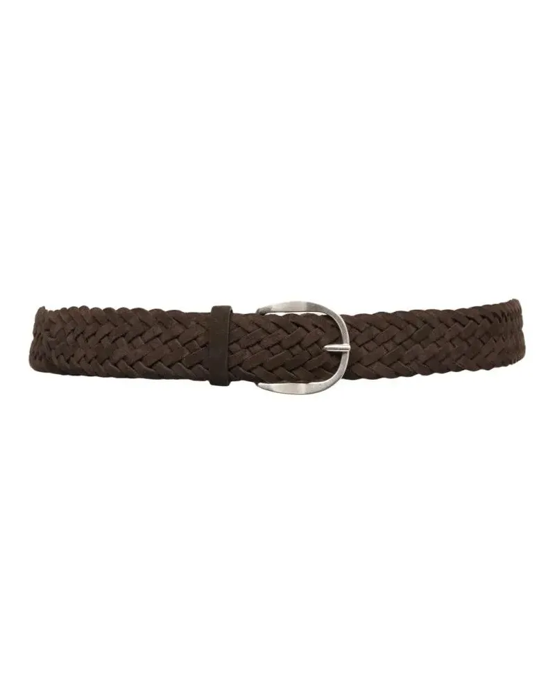 Orciani Gürtel 'Sup' Leather Belt schwarz Schwarz