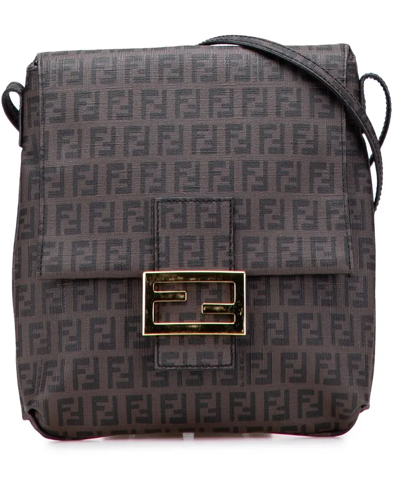 Fendi Hobo Bags Zucchino Spalmati Crossbody braun Braun