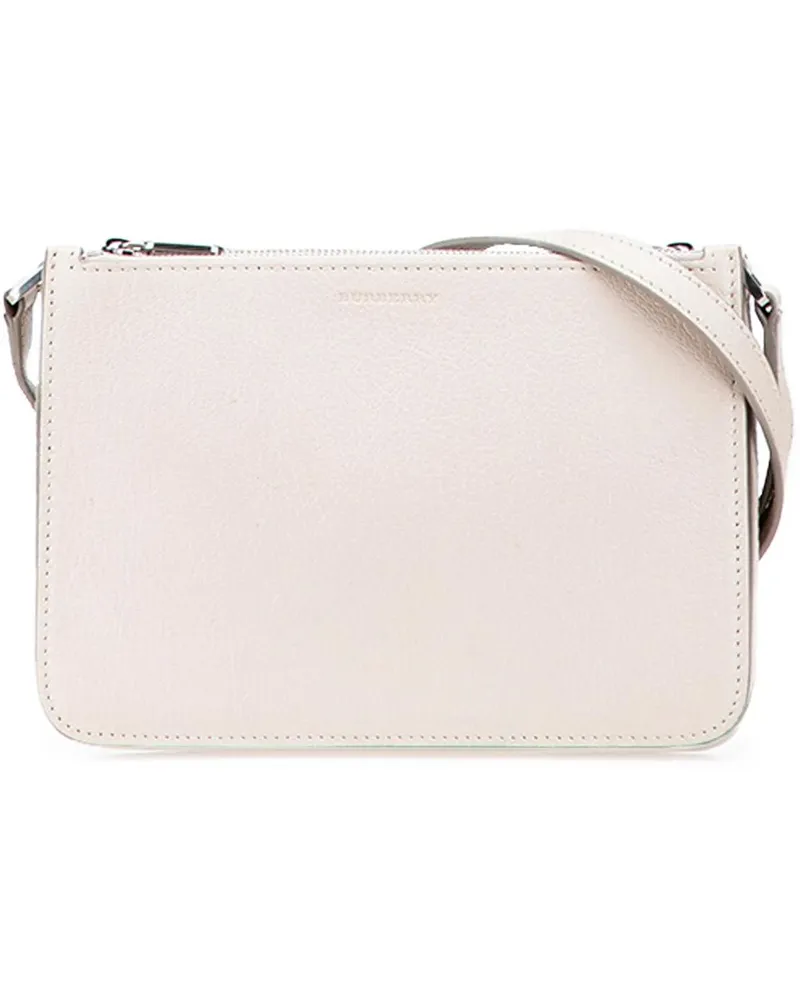 Burberry Hobo Bags Grained Goatskin Penhurst D-Ring Triple Zip Crossb braun Braun