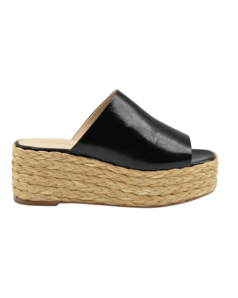 Paloma Barceló Sandalen Black Espadrille Mules schwarz Schwarz