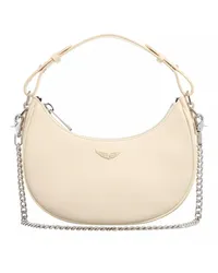 Zadig & Voltaire Hobo Bag Moonrock Grained Leather Creme