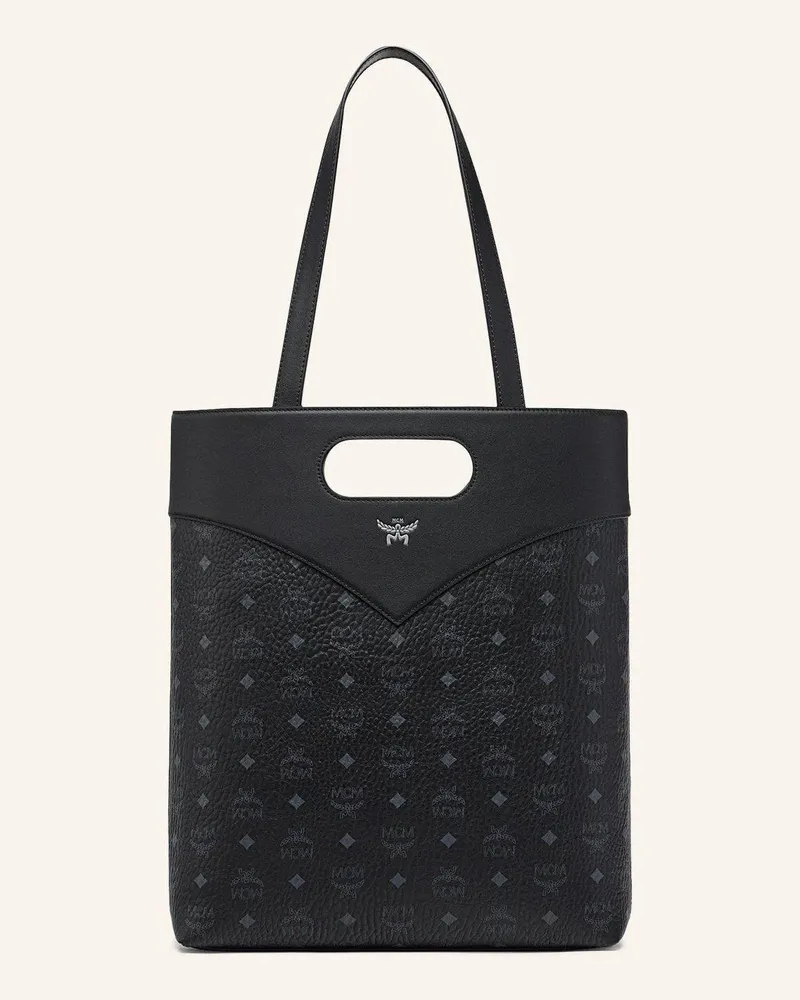 MCM Crossbody Bags Diamond Tragetasche in Visetos Leder-Mix schwarz Schwarz