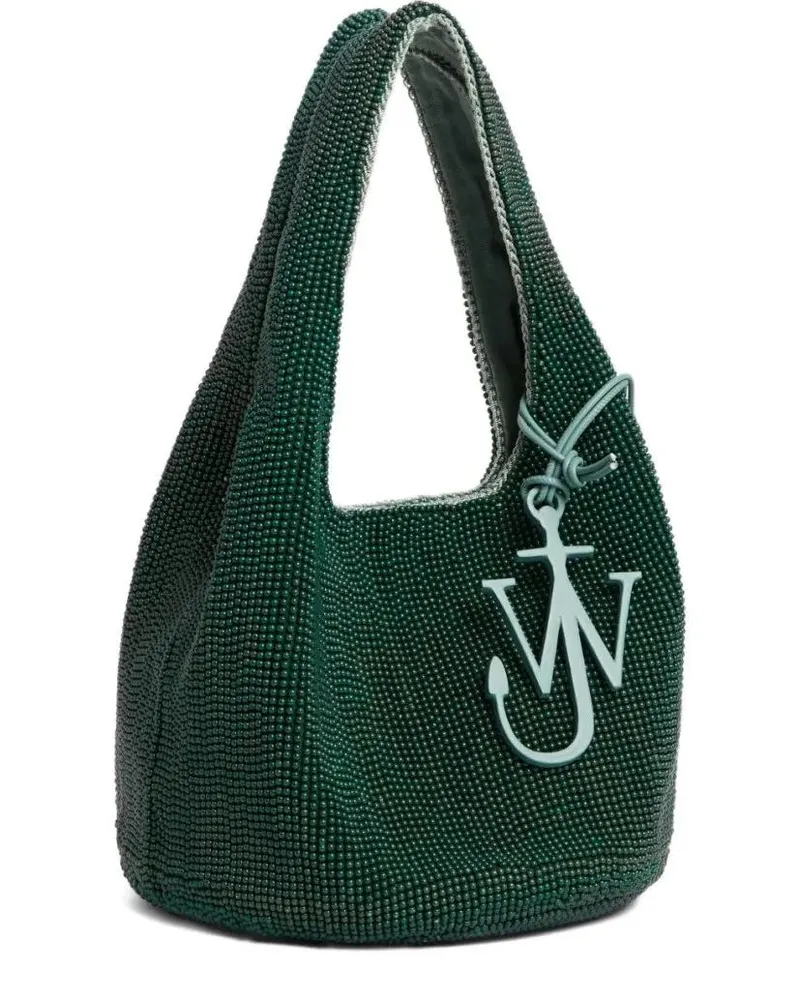 J.W.Anderson Hobo Bags Textured Green Handbag With Cut-Out Handle grün Grün