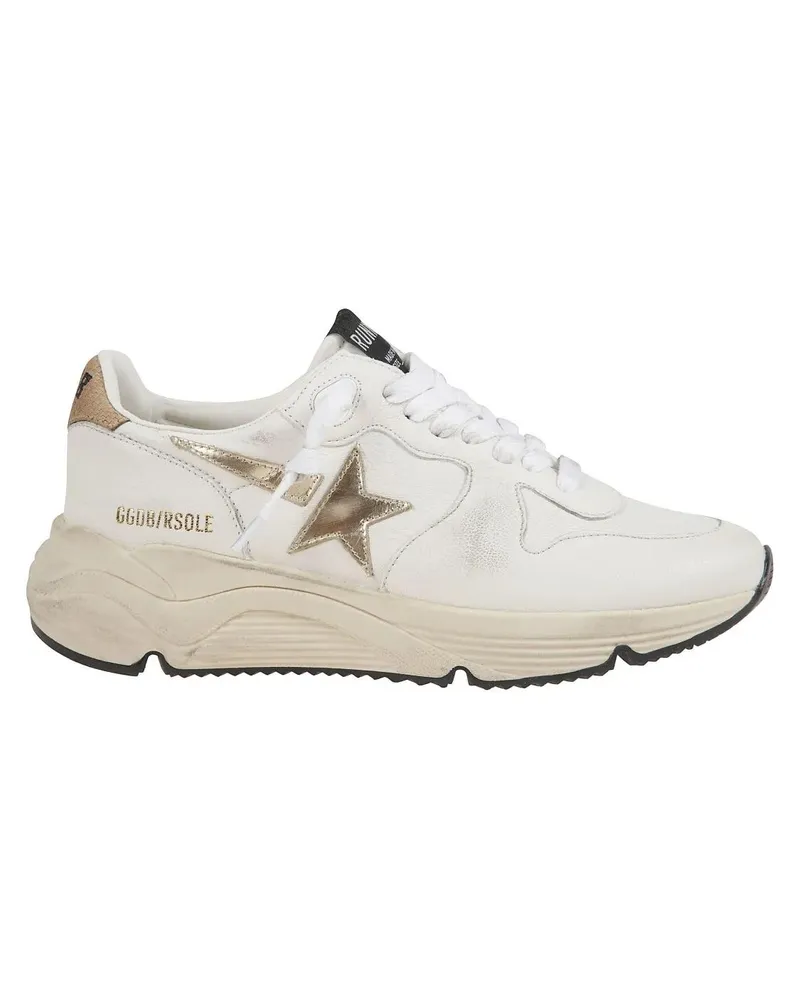 Golden Goose Low-Top Sneaker White Nappa Sneakers With Gold Star weiß Weiß