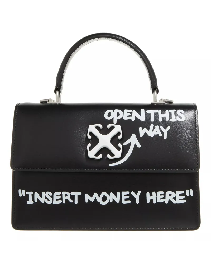 OFF-WHITE Crossbody Bags Jitney 1.4 Top Handle Quote Schwarz