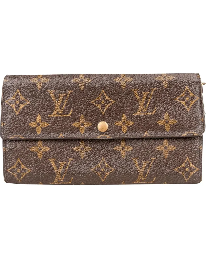 Louis Vuitton Portemonnaie  Canvas Monogram Sarah Wallet braun Braun
