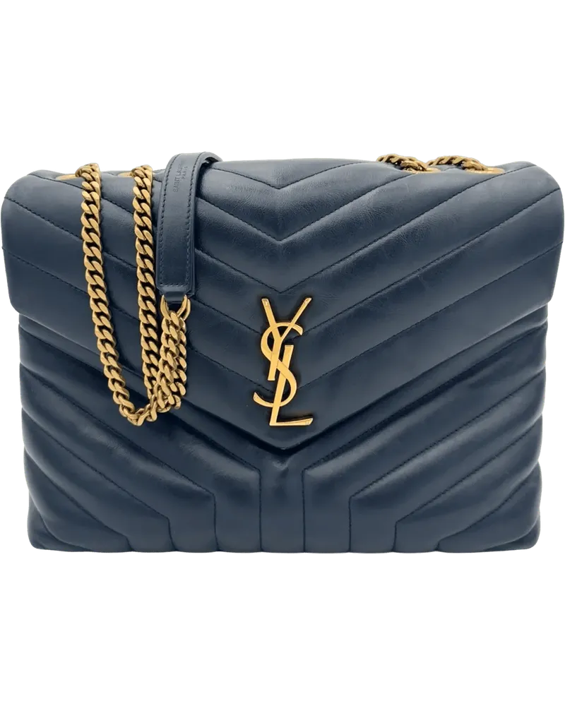Saint Laurent Crossbody Bags  Medium Lou Lou - Navy blau Blau